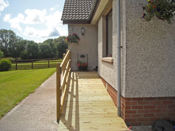 Hardwood Ramp Installation in Glen Allen
