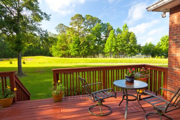 Redwood Deck Installation in Glen Allen